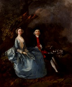 Sarah Kirby (née Bull); John Joshua Kirby by Thomas Gainsborough