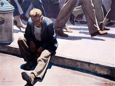 Forgotten Man by Maynard Dixon, 1934