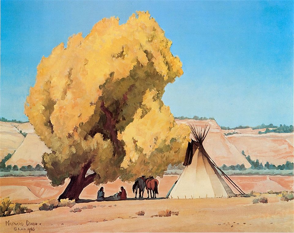 Lazy Autumn by Maynard Dixon, 1943