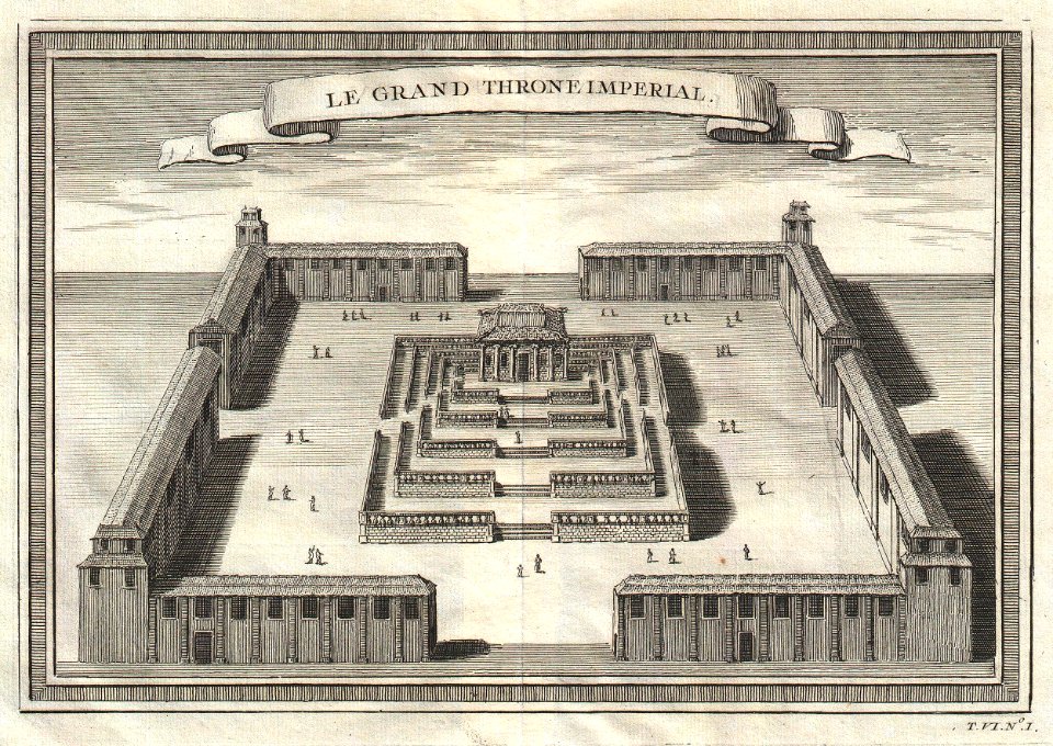 1756 Bellin View of the Grand Throne Room in the Forbidden City, Beijing, China - Geographicus - LeGrandThroneImperial-bellin-1756