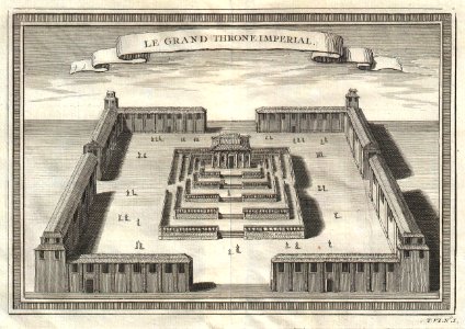 1756 Bellin View of the Grand Throne Room in the Forbidden City, Beijing, China - Geographicus - LeGrandThroneImperial-bellin-1756