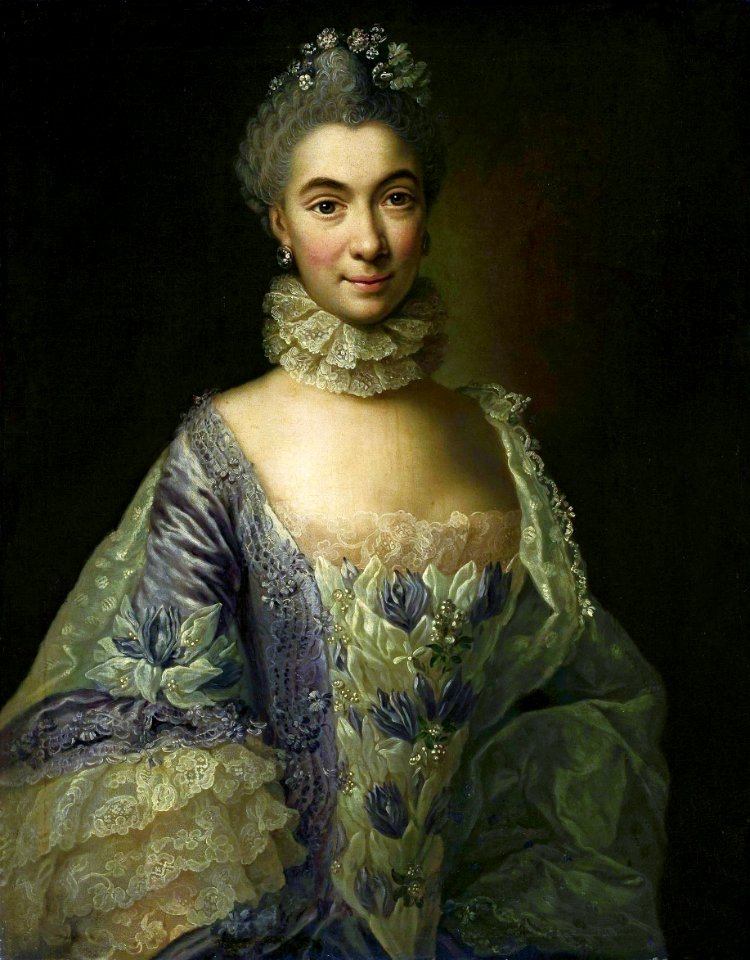 Lisiewska Portrait of a lady in lavender dress