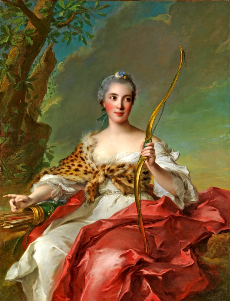 Jean-Marc Nattier - Madame Bergeret de Frouville as Diana