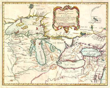 1755 Bellin Map of the Great Lakes - Geographicus - GreatLakes-bellin-1755