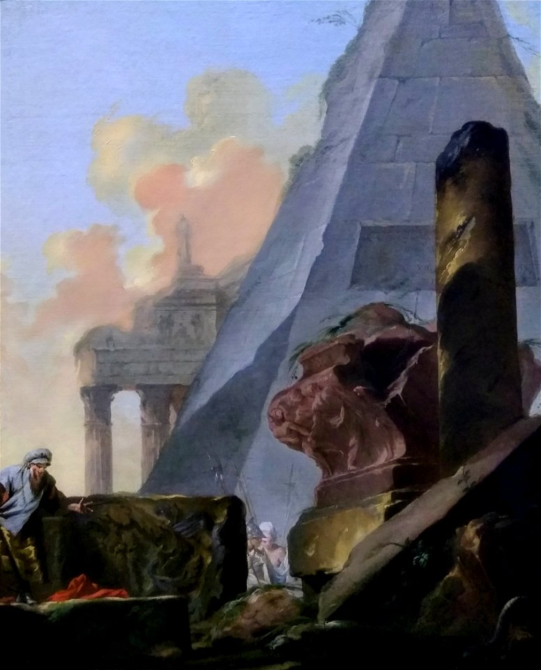Ruines avec la pyramide de Sextius