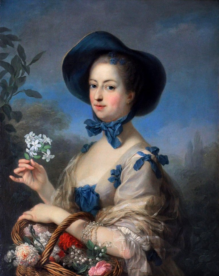 Charles André Van Loo - Madame de Pompadour en belle jardinière - v.1754-1755FXD
