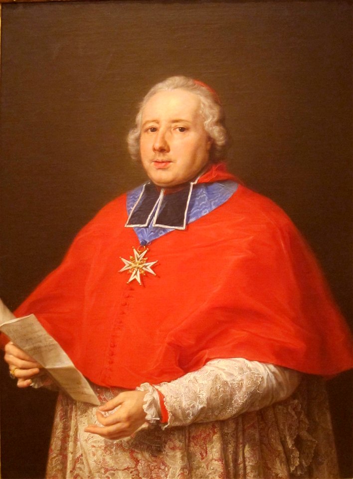 Batoni - Cardinal Etienne-René Potier de Gesvres, 1758