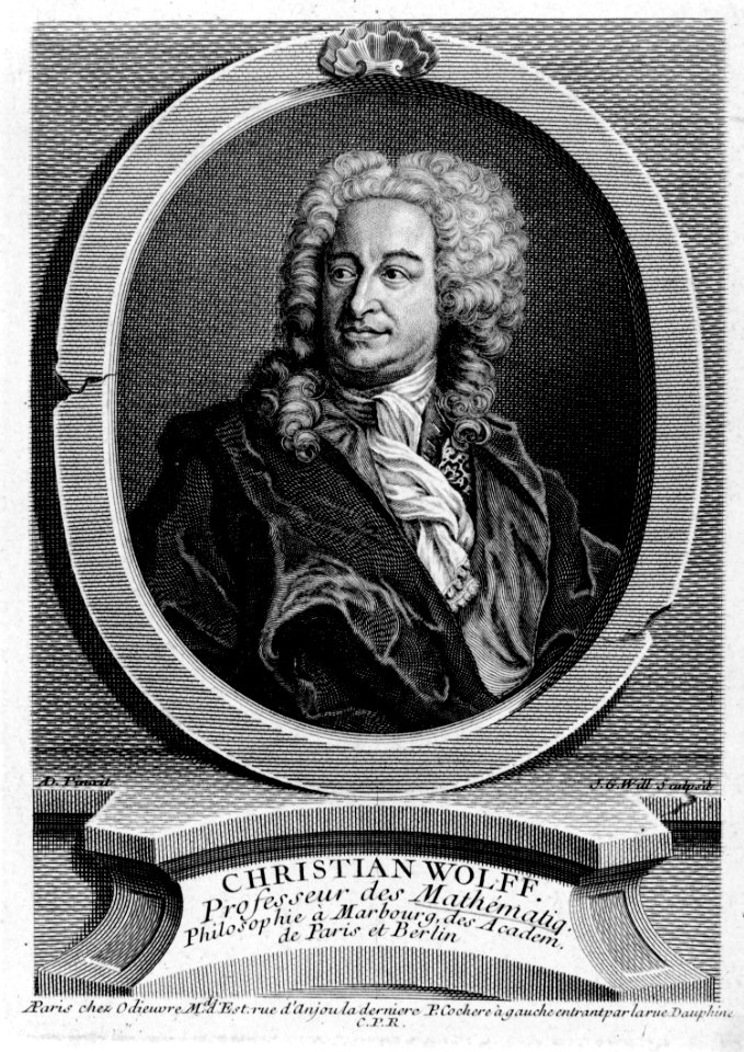 Johann Georg Wille - Portrait of Christian Wolff - WGA25767
