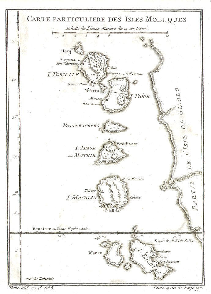 1760 Bellin Map of the Moluccas ( Maluku , Moluques ) - Geographicus - Moluques-bellin-1760