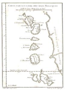 1760 Bellin Map of the Moluccas ( Maluku , Moluques ) - Geographicus - Moluques-bellin-1760. Free illustration for personal and commercial use.