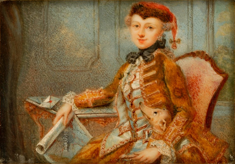 Lady in Riding Dress, possibly Marie Françoise de Beauvau, Madame de Boufflers - Tansey