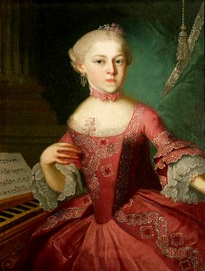 Maria Anna Mozart (Lorenzoni). Free illustration for personal and commercial use.