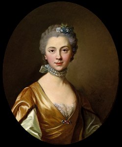 Louis Michel van Loo Porträt einer eleganten jungen Dame 1759. Free illustration for personal and commercial use.