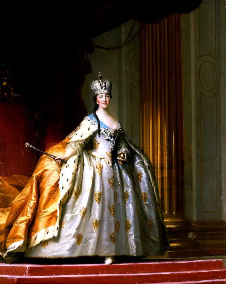 Catherine II by V.Eriksen (1778-9, David Coll., Denmark)
