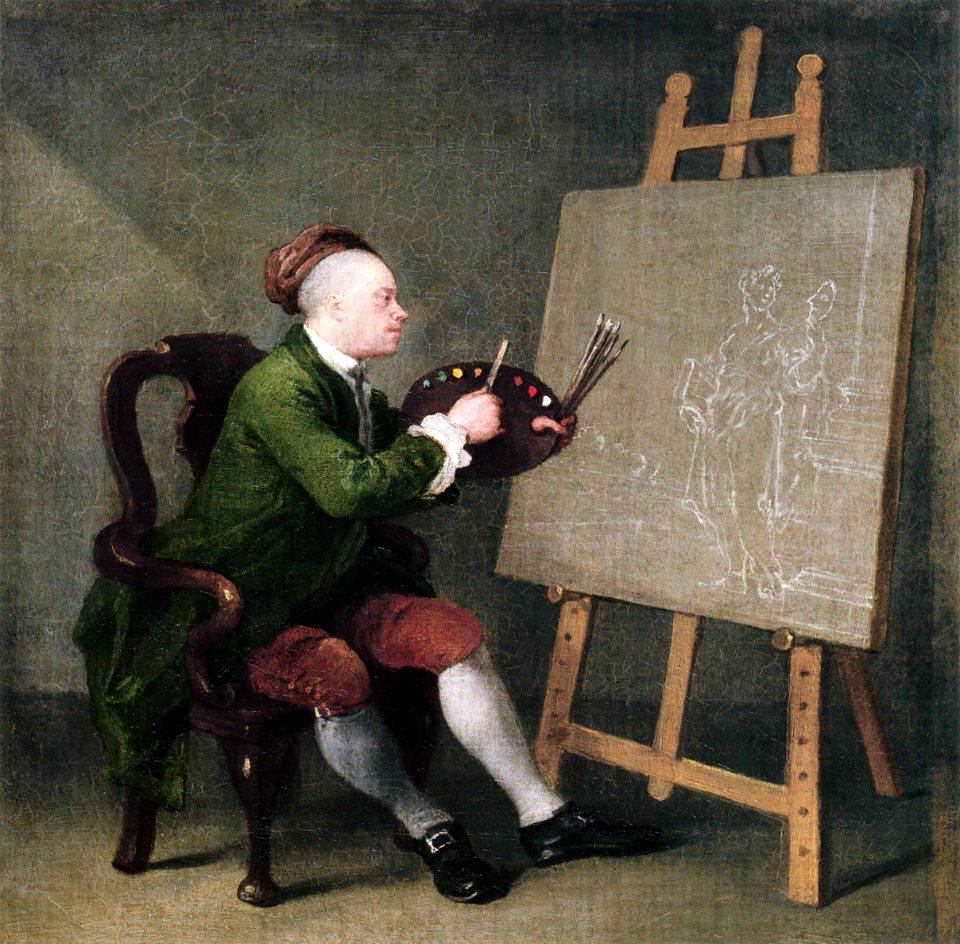 Self-portrait by William Hogarth