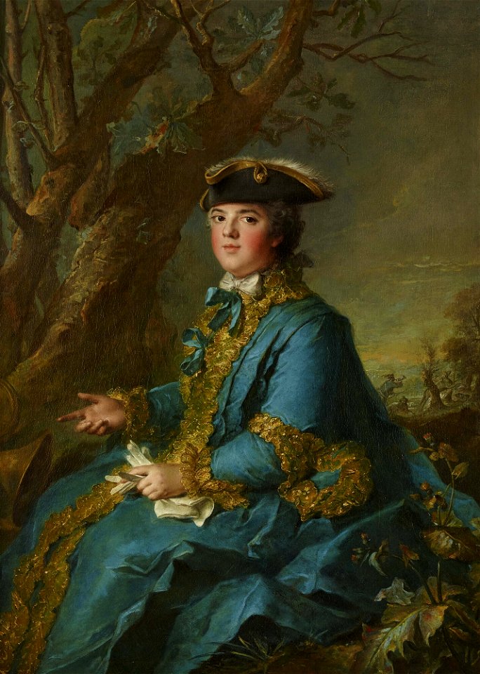 Louise-Élisabeth de France, duchesse de Parme (1760) by Jean-Marc Nattier