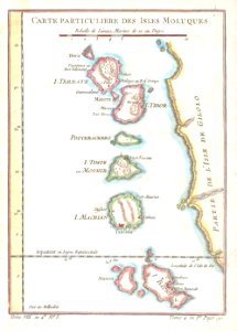 1760 Bellin Map of the Moluques - Moluccas - Moluccan Island - Geographicus - Moluques2-bellin-1760. Free illustration for personal and commercial use.