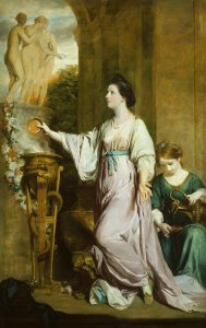 Lady Sarah Bunbury Sacrificing to the Graces by Joshua Reynolds.