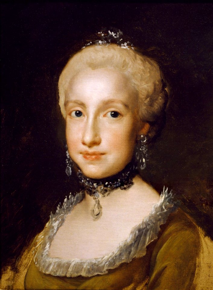 Infanta Maria Luisa of Spain in a painting by Anton Raphael Mengs