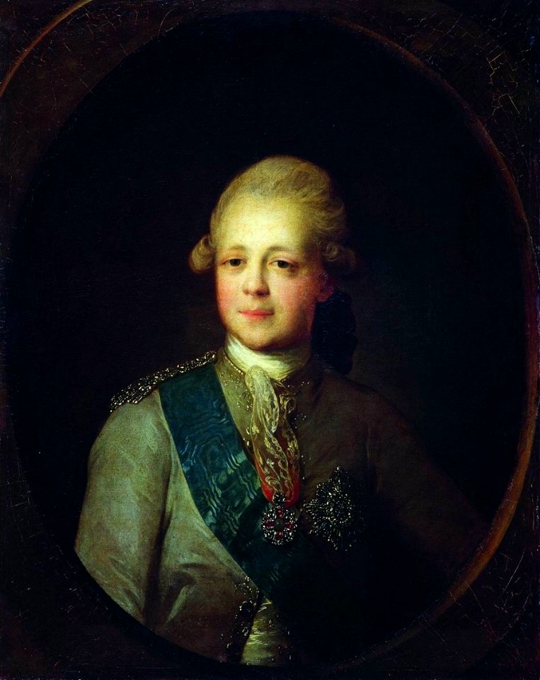 Fedor Rokotov - Portrait of Emperor Paul I as a youth