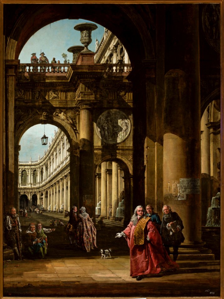 Bernardo Bellotto - Self-portrait in the attire of the Venetian Procurator - Dep.2438 MNW - National Museum in Warsaw