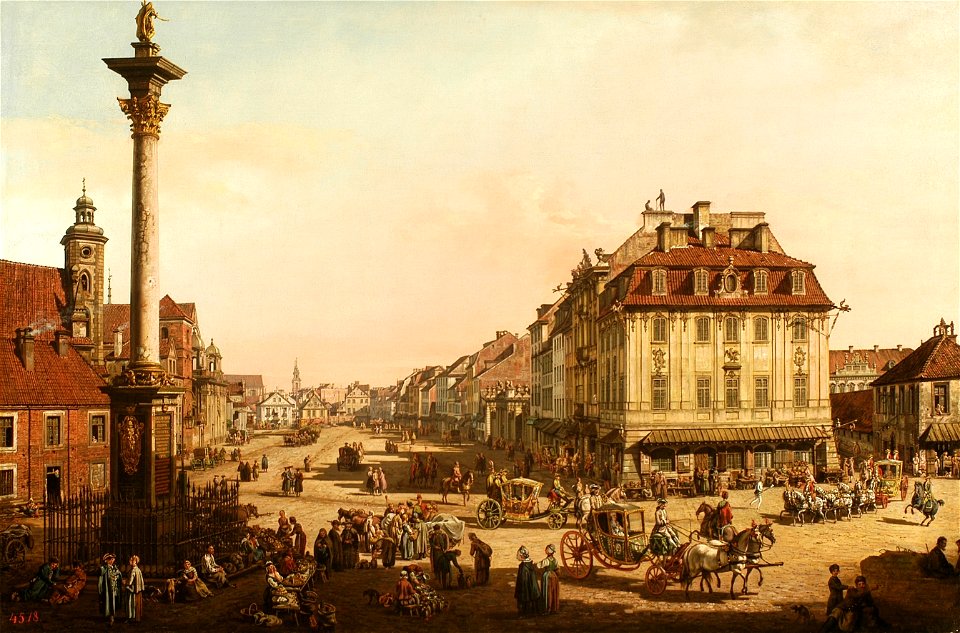 Bellotto Cracow Suburb as seen from the Cracow Gate