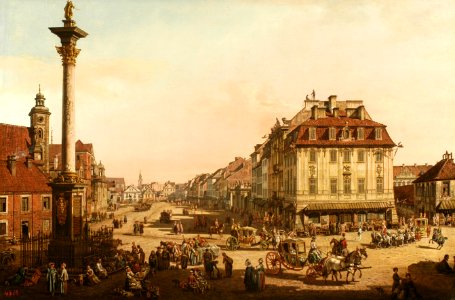 Bellotto Cracow Suburb as seen from the Cracow Gate