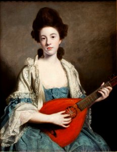 Sir Joshua Reynolds - Portrait of Mrs. Froude. Free illustration for personal and commercial use.
