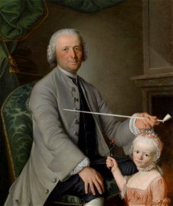 Sigmund Barth Porträt eines Vaters mit seiner Tochter 1765