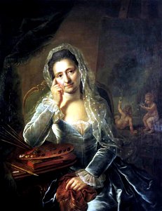 Anna Rosina de Gasc - self-portrait (1767)