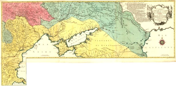 1769 map of Eastern Europe by Tobias Conrad Lotter