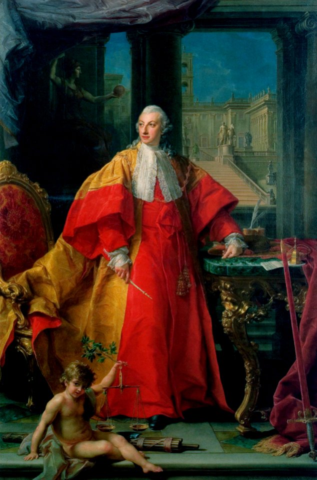 18a-Batoni Ritratto del principe Abbondio Rezzonico