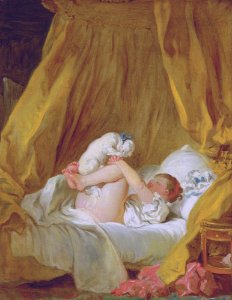 1770 Fragonard Maedchen mit Hund anagoria