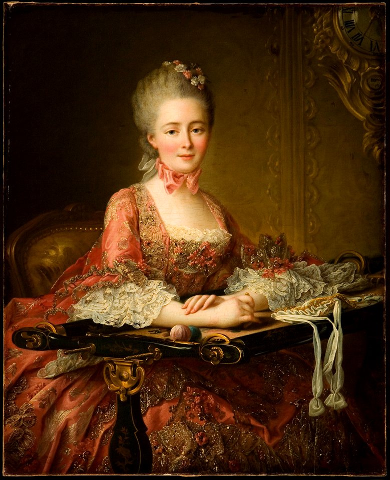 Marquise de Caumont La Force, by Francois Hubert Drouais