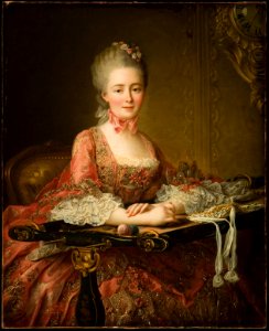Marquise de Caumont La Force, by Francois Hubert Drouais