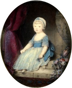 Princess Charlotte in 1769. Free illustration for personal and commercial use.