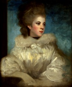 Mrs. Abington by Sir Joshua Reynolds, PRA. Free illustration for personal and commercial use.