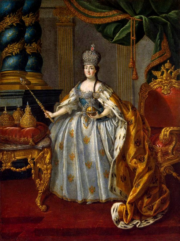 Catherine II by Alexey Antropov (before 1766, Hermitage)
