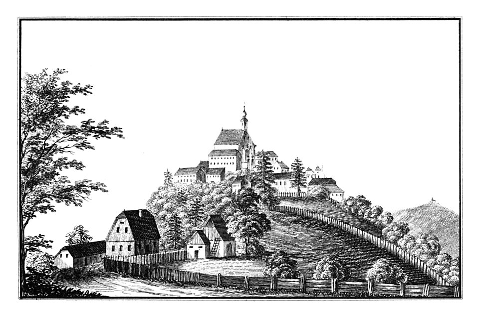 177 Maria Neustift, Ptujska gora - J.F.Kaiser Lithografirte Ansichten der Steiermark 1830