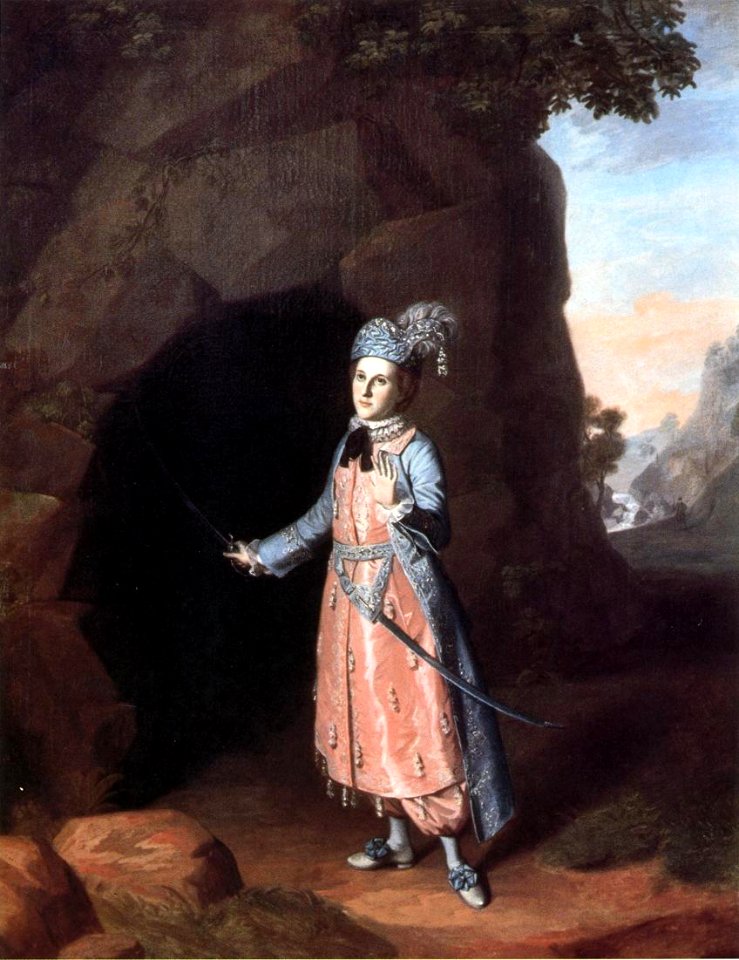 Nancy Hallam as Fidele in Shakespeare's Cymbeline Charles Willson Peale 1771