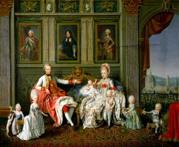 Wenceslaus Werlin-Leopold II, Holy Roman Emperor and his family