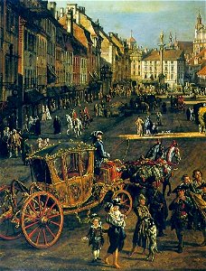 Bellotto Cracow Suburb leading to the Castle Square (detail)