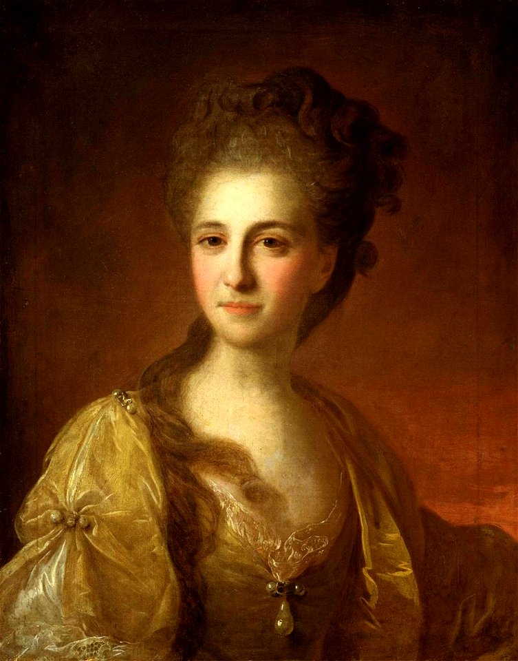 Unknown lady in yellow by Rokotov (GRM)