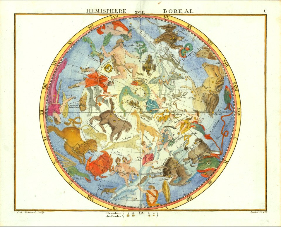 1776 - John Flamsteed - Hemisphere Boreal (cropped)