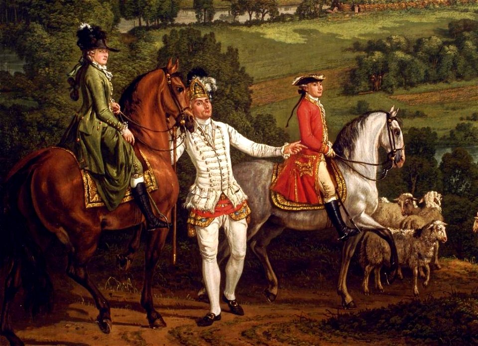 Bellotto View of Wilanów meadows (detail)