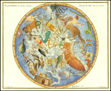 1776 - John Flamsteed - Planisphere des Etoiles Australes
