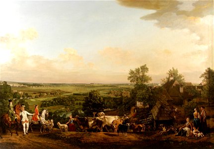 Bellotto View of Wilanów meadows