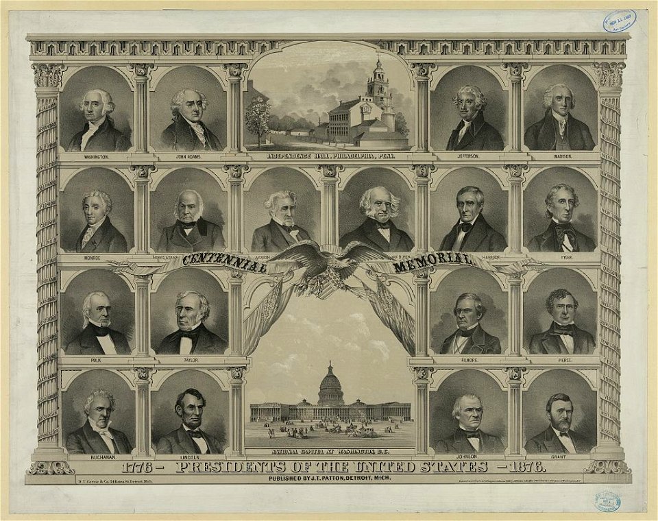 1776 presidents of the United States - 1876 LCCN2003674776