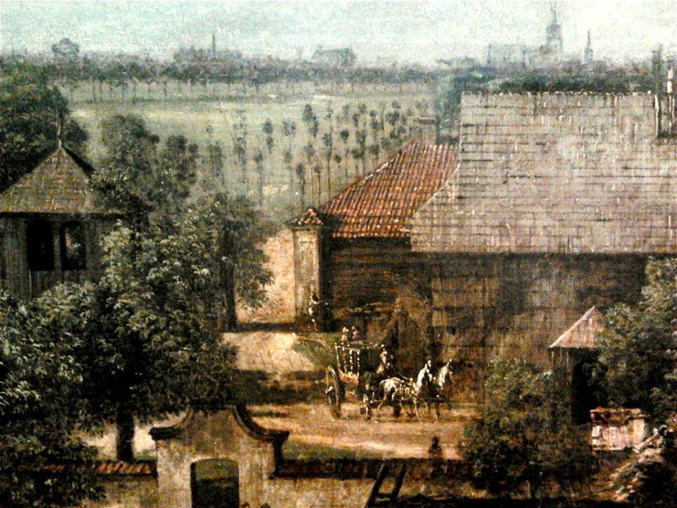 Bellotto View of Ujazdów (detail) 01
