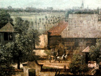 Bellotto View of Ujazdów (detail) 01